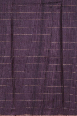 Image of Bhagalpur Tussar Silk Purple Saree