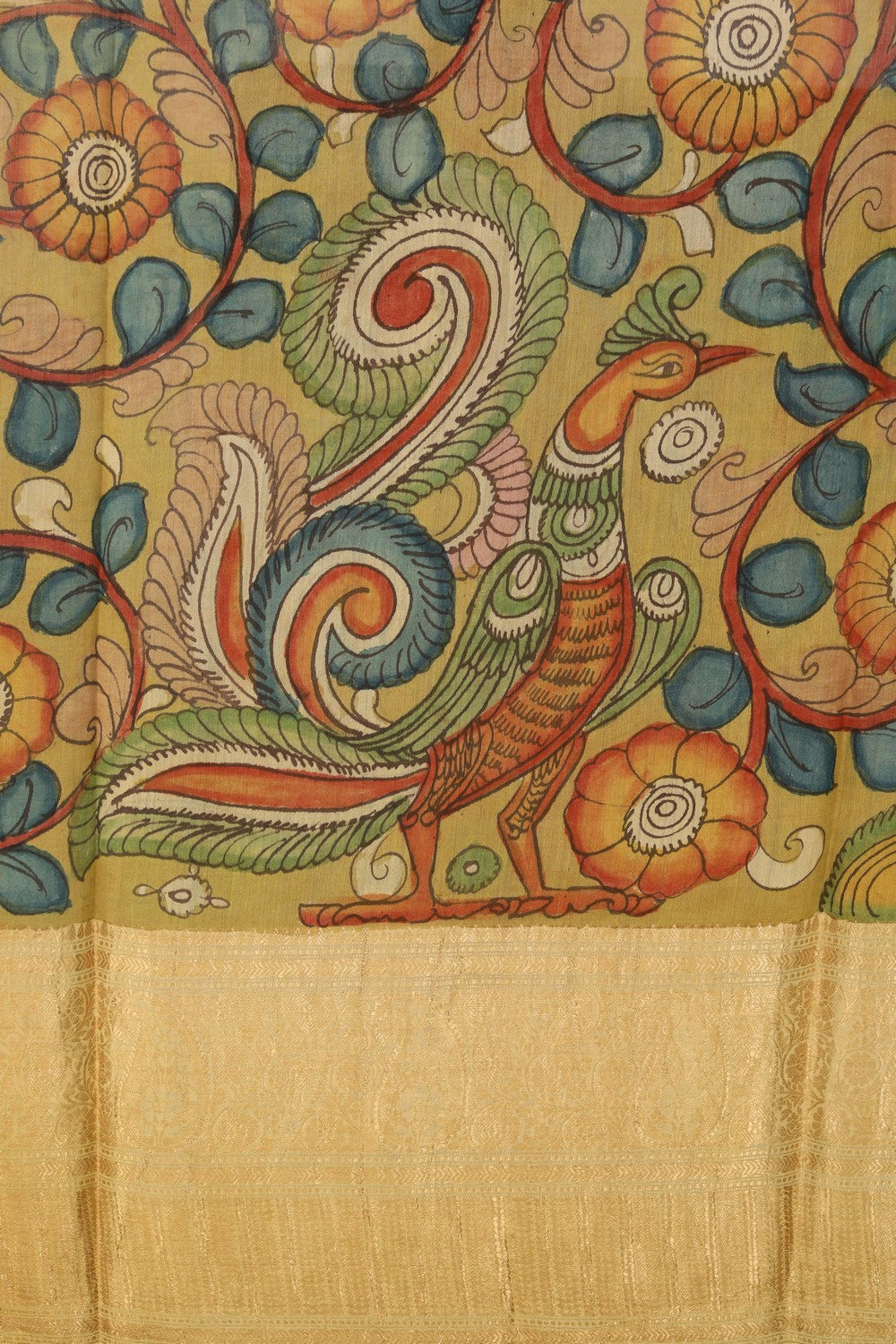 Kalamkari Silk Saree