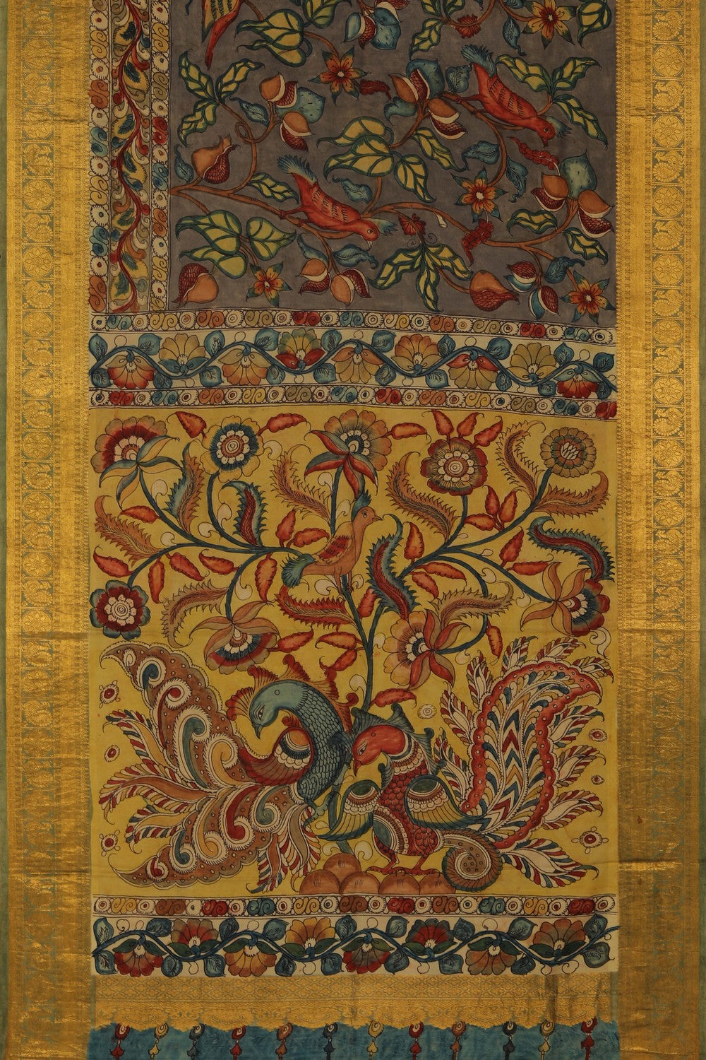 Image of Kalamkari Silk Saree