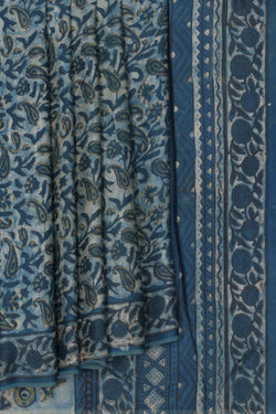 Image of Bagru Block Printed Saree