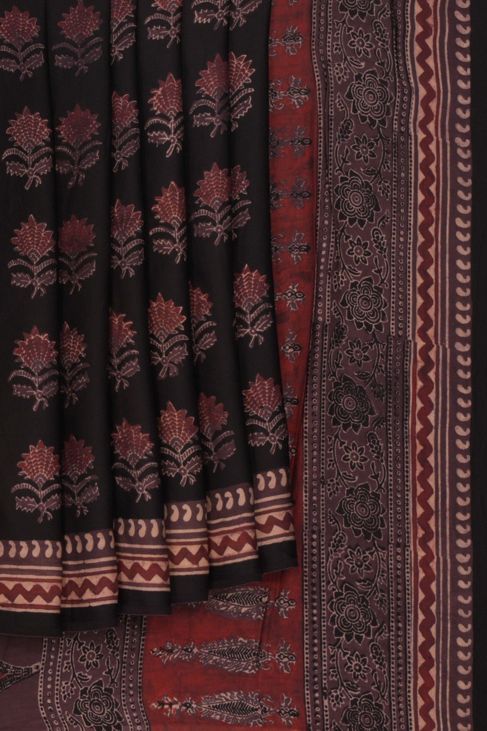 Bagru Block Printed Saree