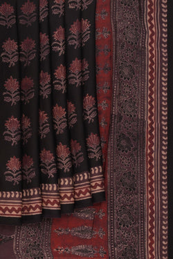 Image of Bagru Block Printed Saree