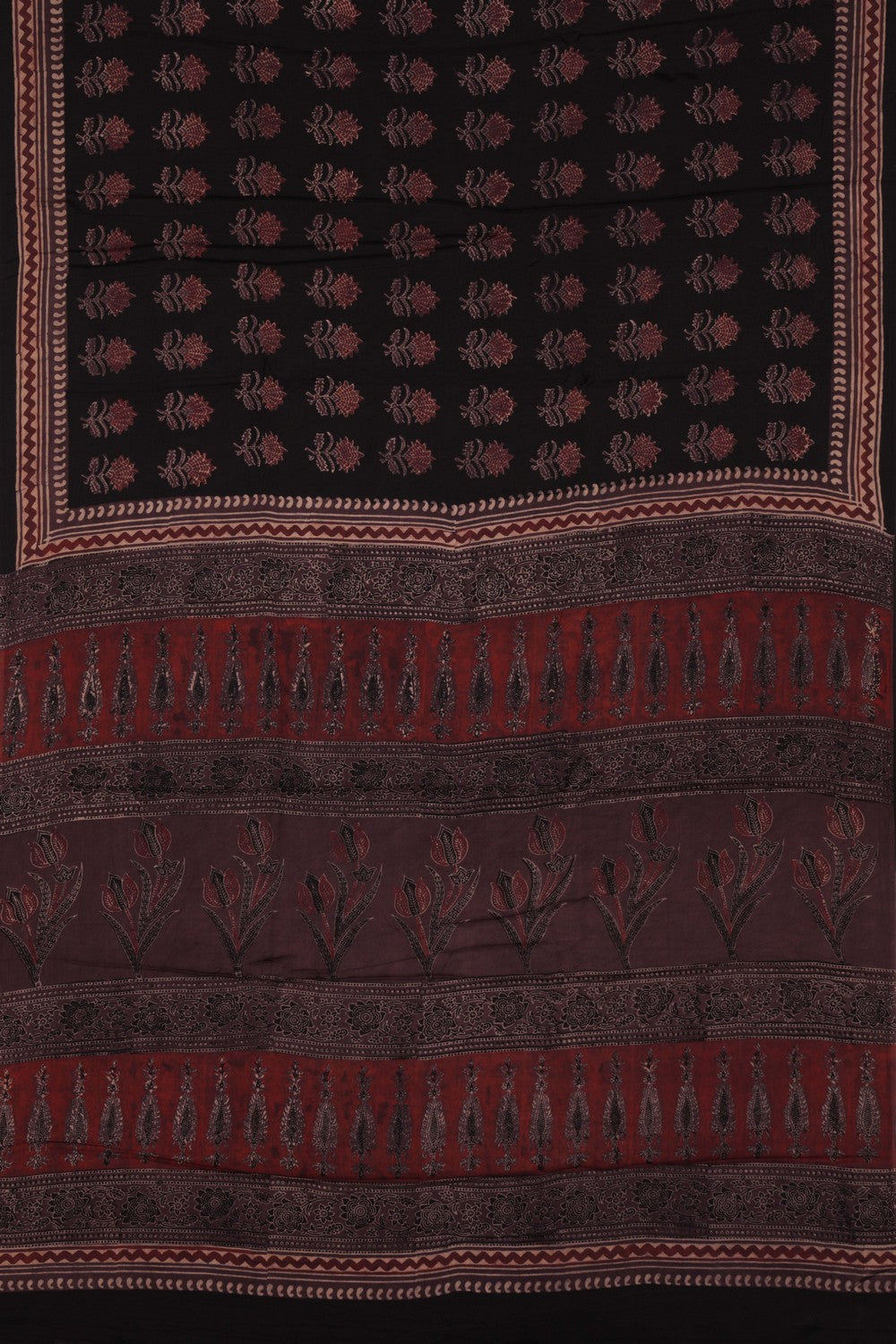 Bagru Block Printed Saree