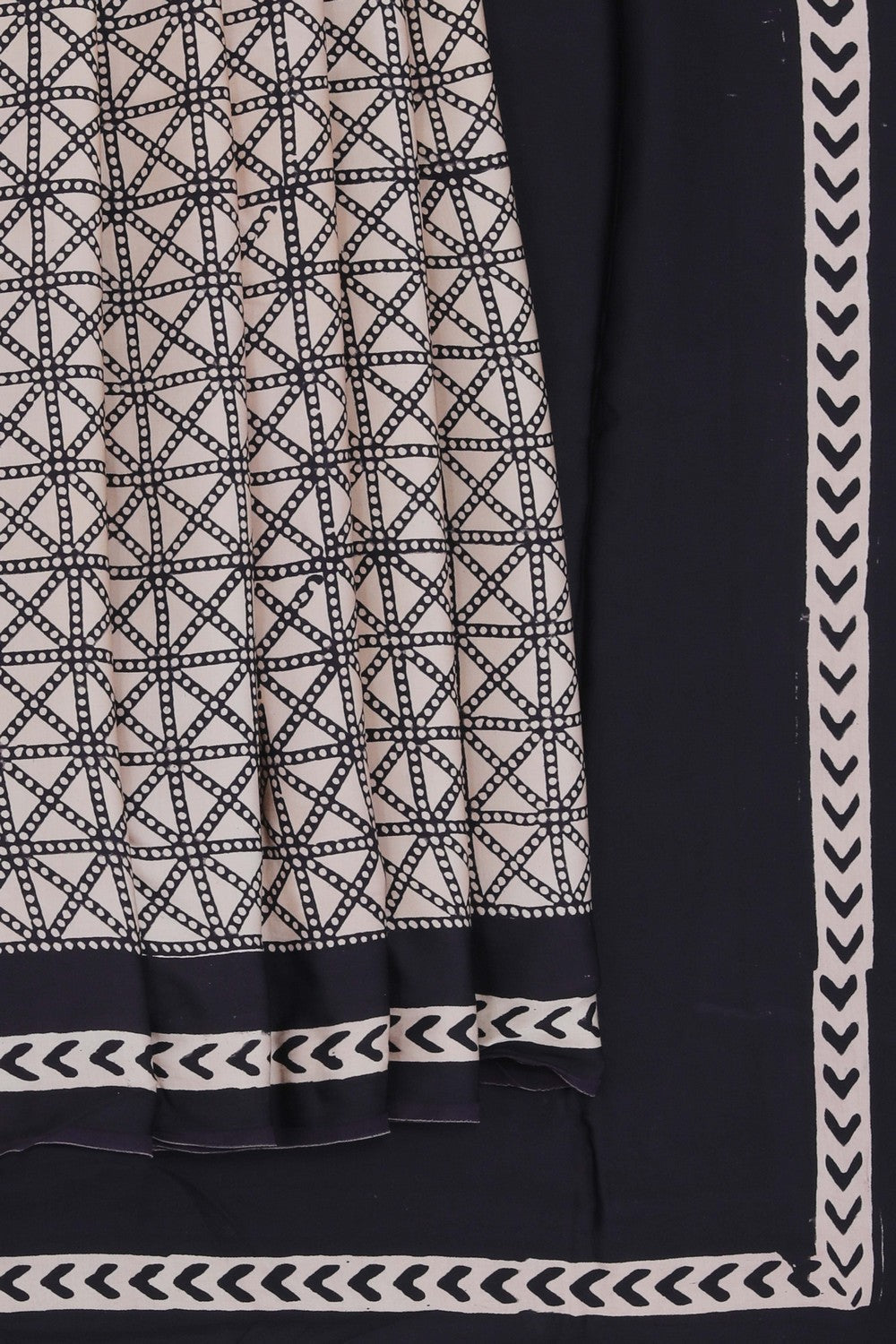 Image of Bagru Block Printed Saree