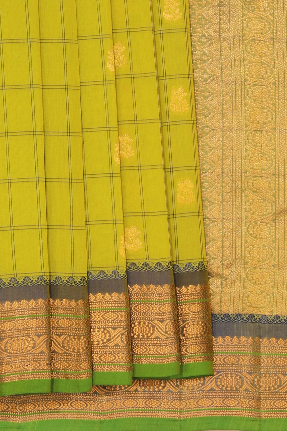 Gadwal Green Kattam Saree