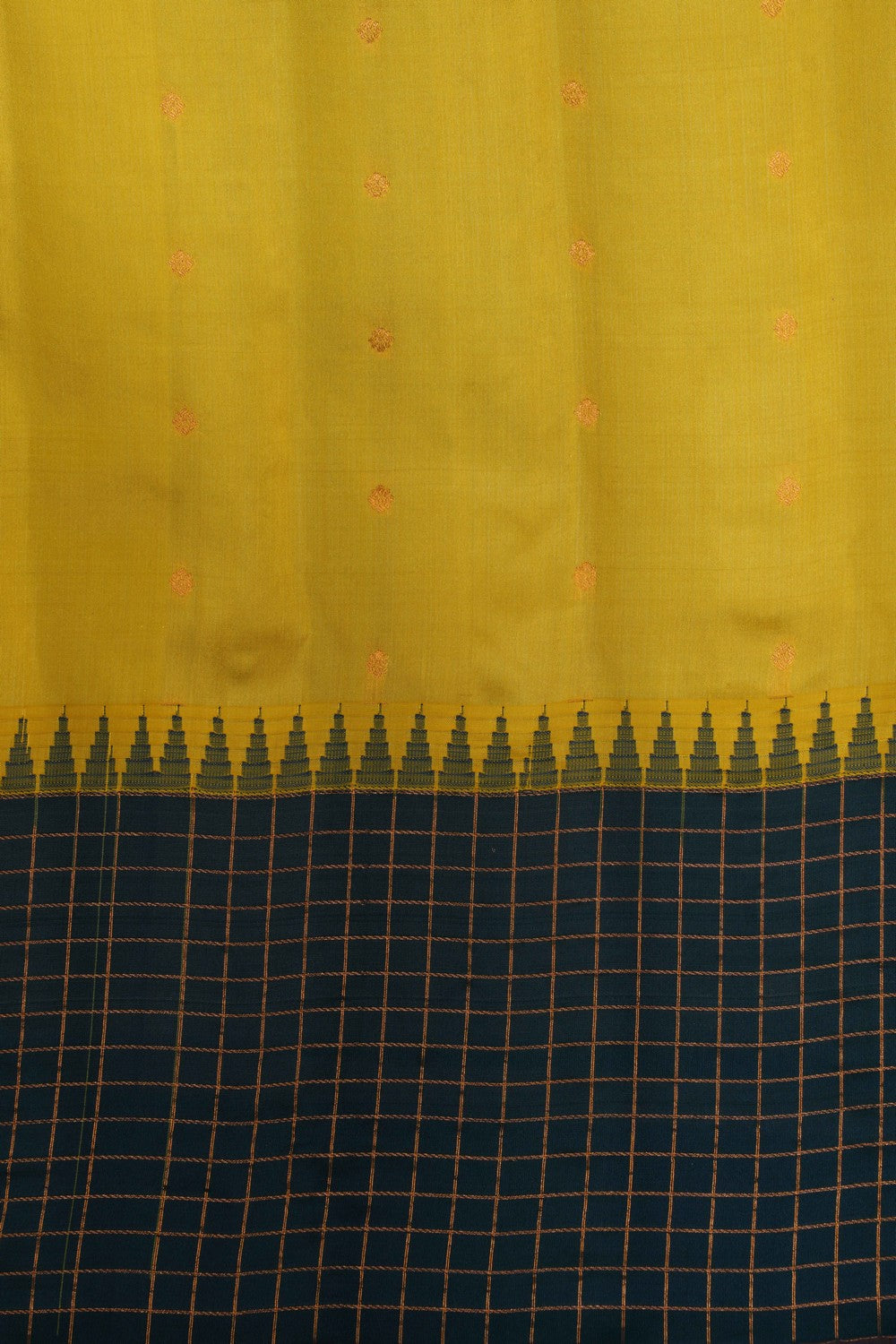 Gadwal Silk Yellow Saree