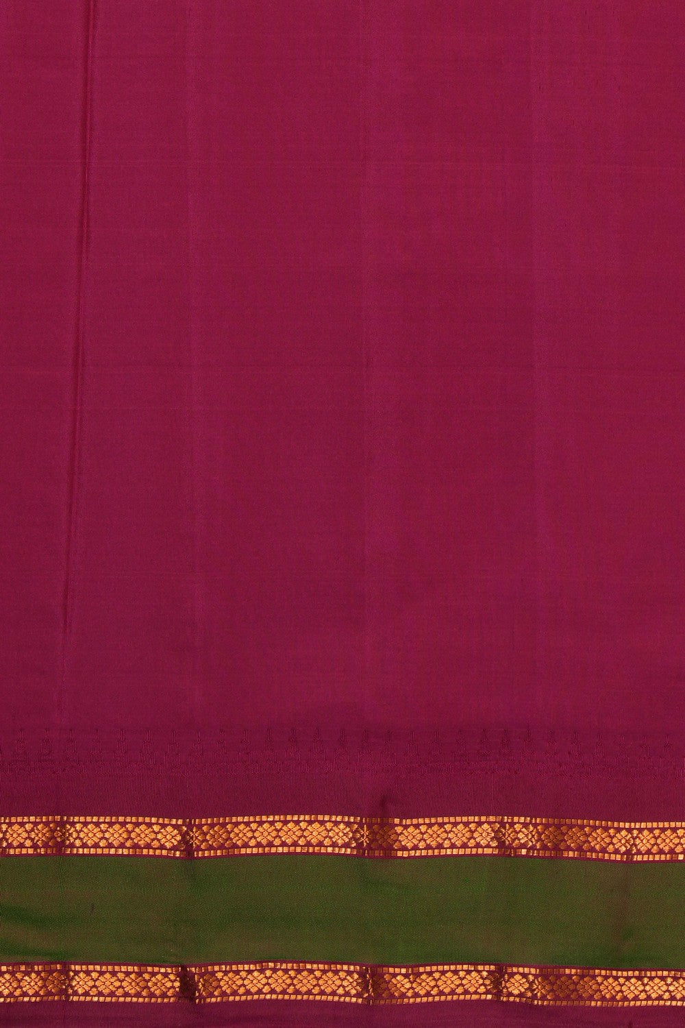Image of Gadwal Silk Violet Kattam Saree