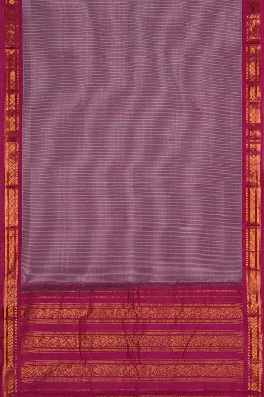 Gadwal Cotton Pink Saree