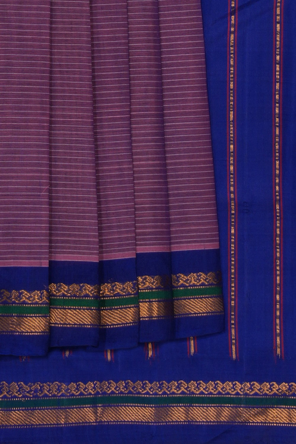 Gadwal Cotton Purple Saree