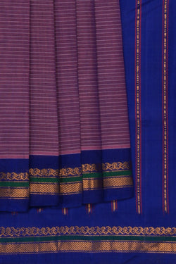 Image of Gadwal Cotton Purple Saree