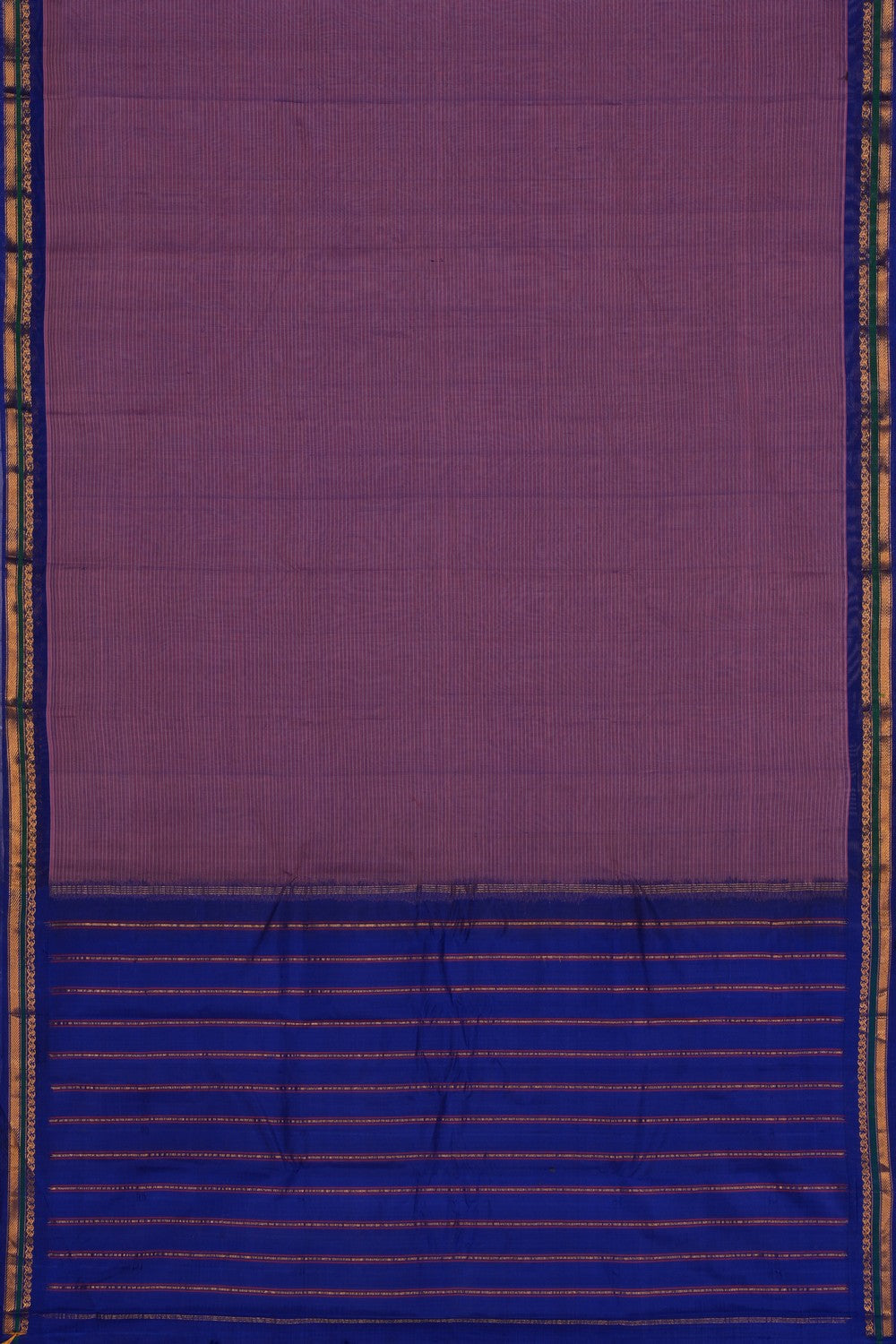 Gadwal Cotton Purple Saree