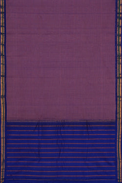 Image of Gadwal Cotton Purple Saree