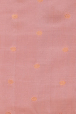 Image of Gadwal Silk Peach Saree