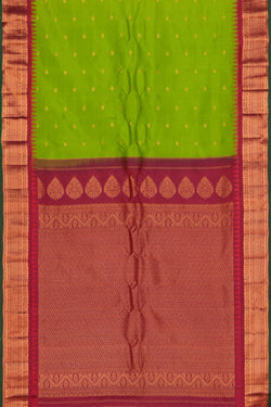 Image of Gadwal Silk Green Saree