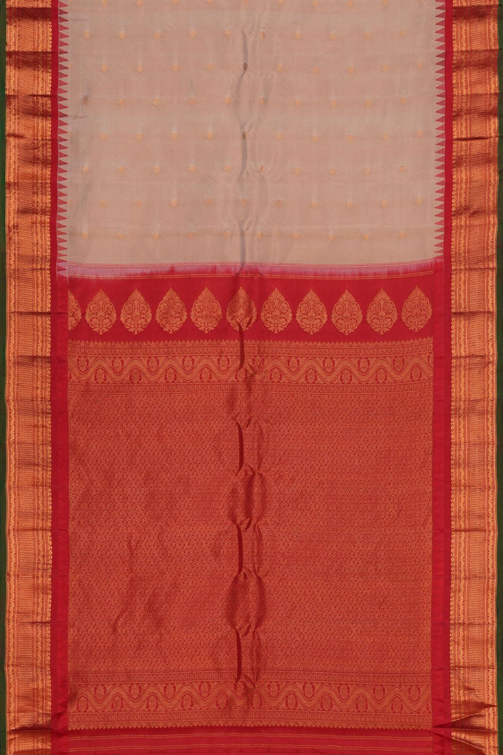 Gadwal Silk Beige Saree