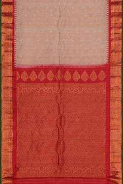 Image of Gadwal Silk Beige Saree