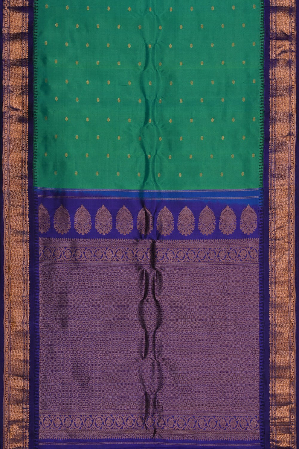 Gadwal Silk Green Saree