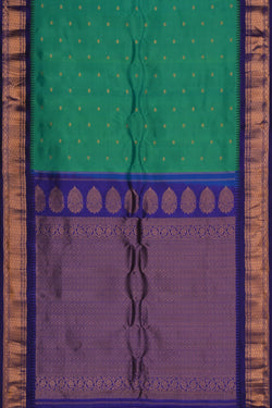 Image of Gadwal Silk Green Saree