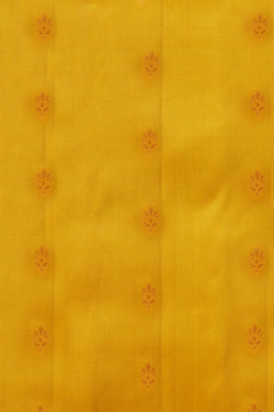 Image of Gadwal Silk Yellow Saree