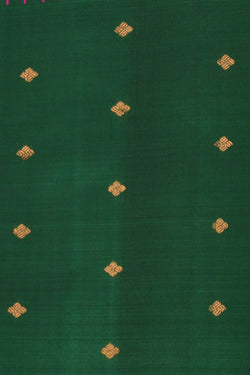 Image of Gadwal Silk Green Saree