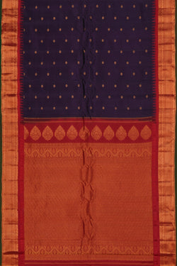 Image of Gadwal Silk Violet Saree