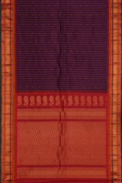 Image of Gadwal Silk Violet Saree