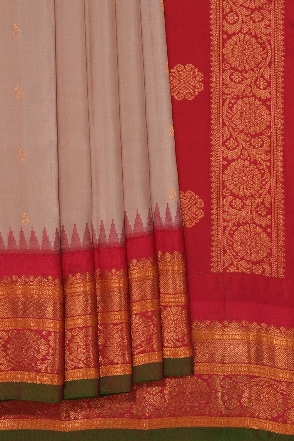 Gadwal Silk Beige Saree