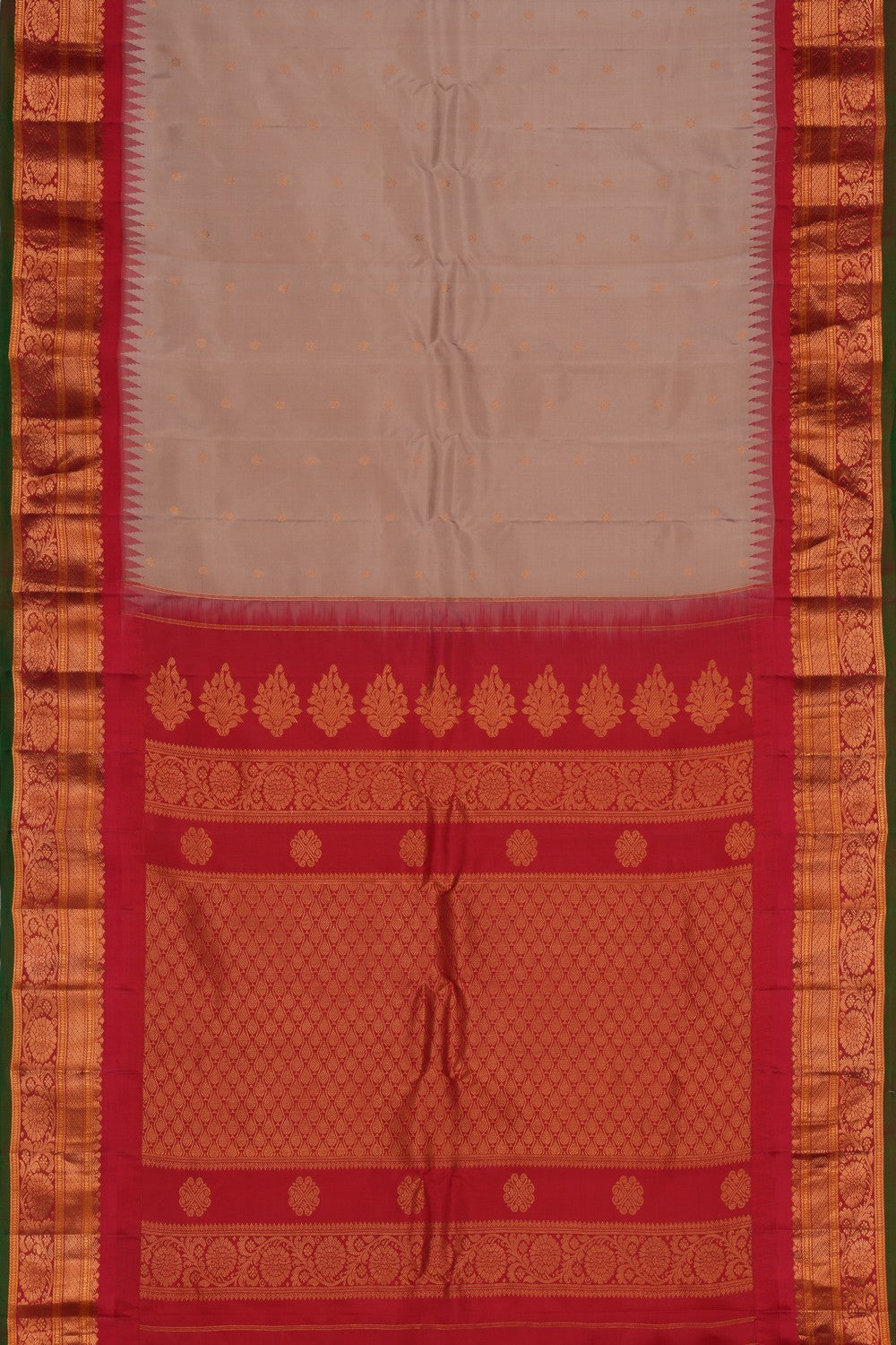 Gadwal Silk Beige Saree