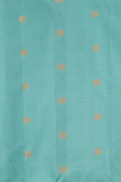 Image of Gadwal Silk Aqua Green Saree