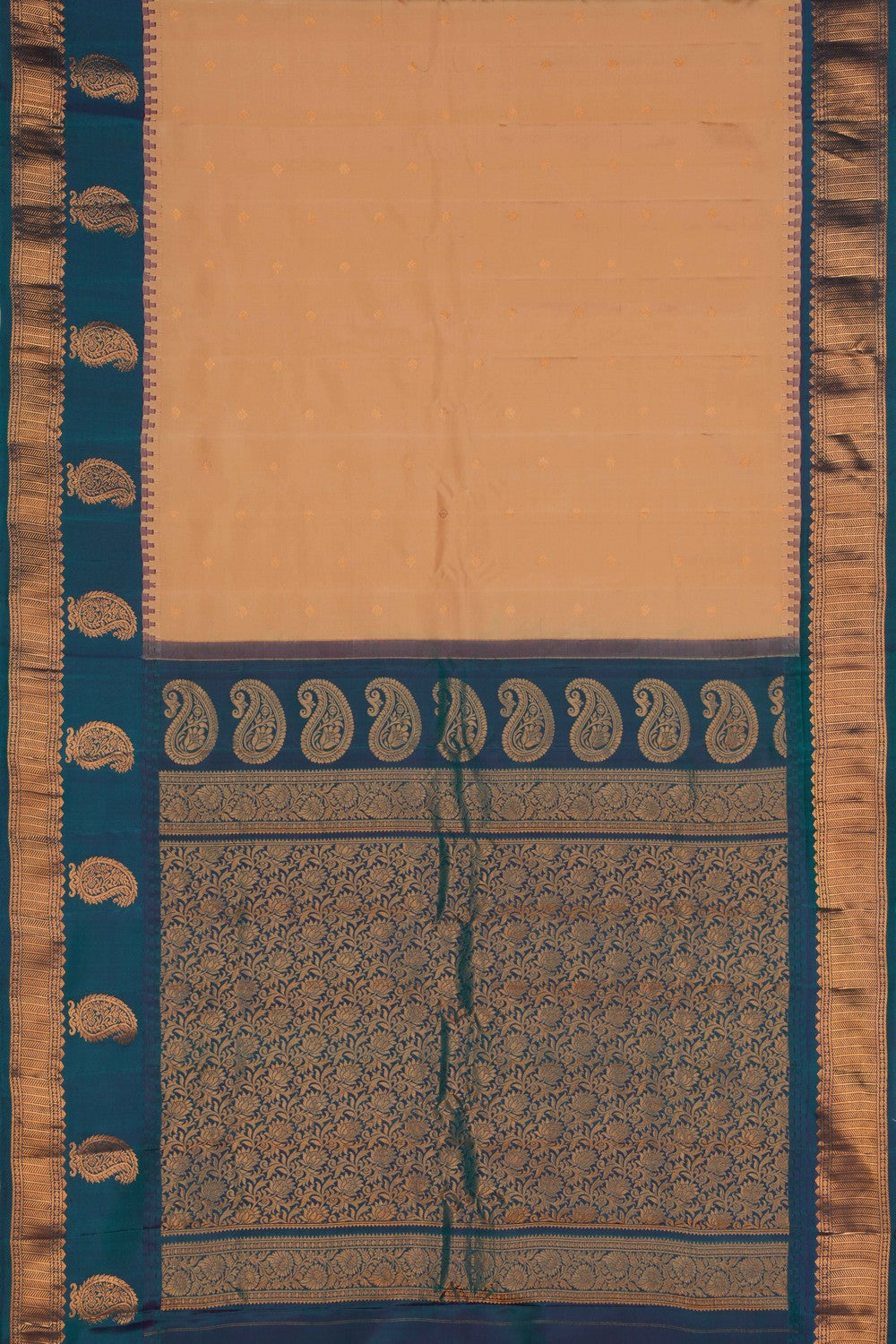 Gadwal Silk Beige Saree