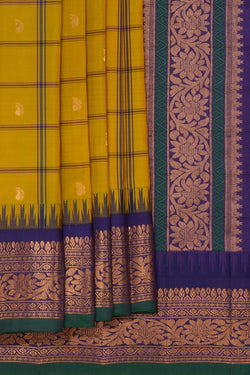 Image of Gadwal Silk Green Saree