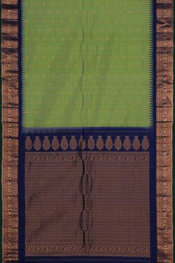 Image of Gadwal Silk Mint Green Saree