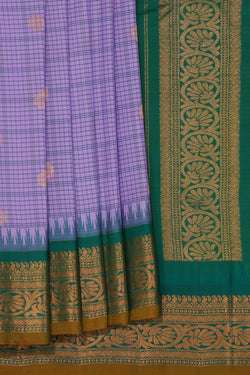 Image of Gadwal Silk Purple Saree