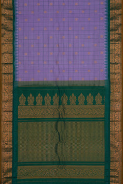 Image of Gadwal Silk Purple Saree