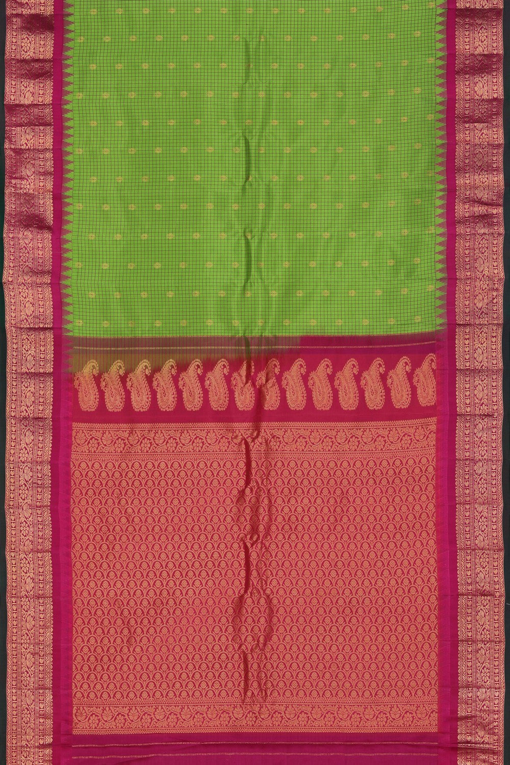 Gadwal Silk Green Saree