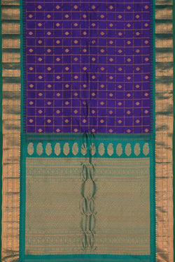 Image of Gadwal Silk Purple Saree