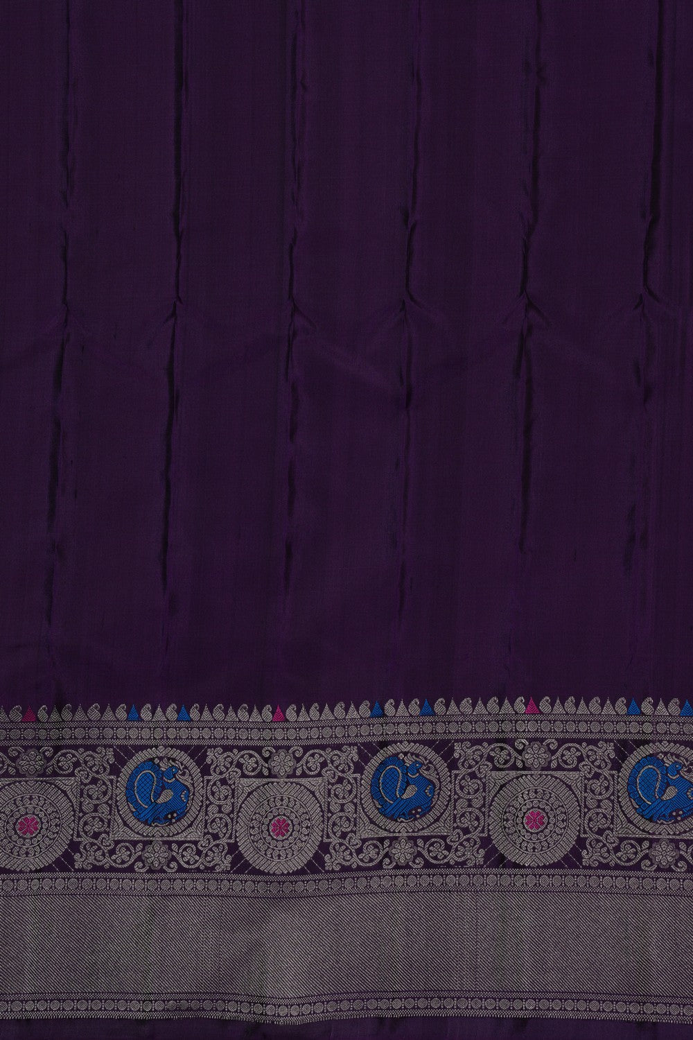 Gadwal Silk Violet Saree