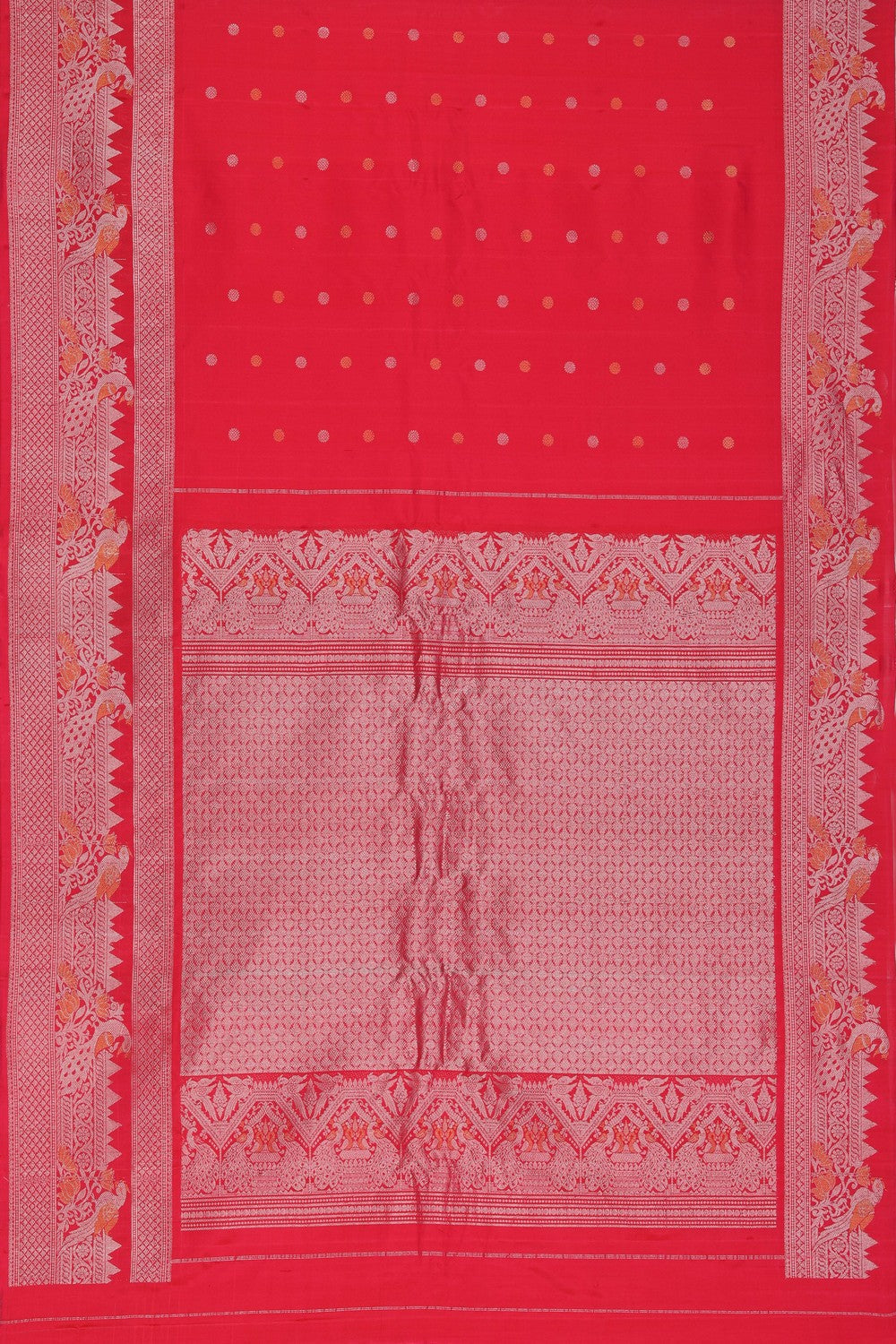 Image of Gadwal Silk Pink Saree