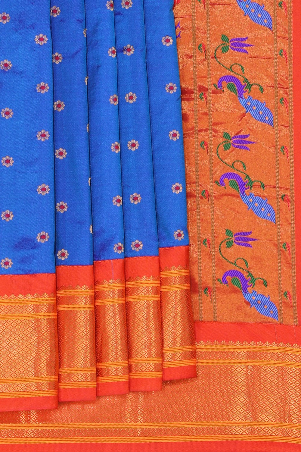 Gadwal Silk Blue Saree