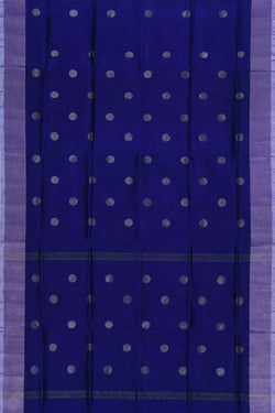 Image of Uppada Silk Blueberry Blue Saree