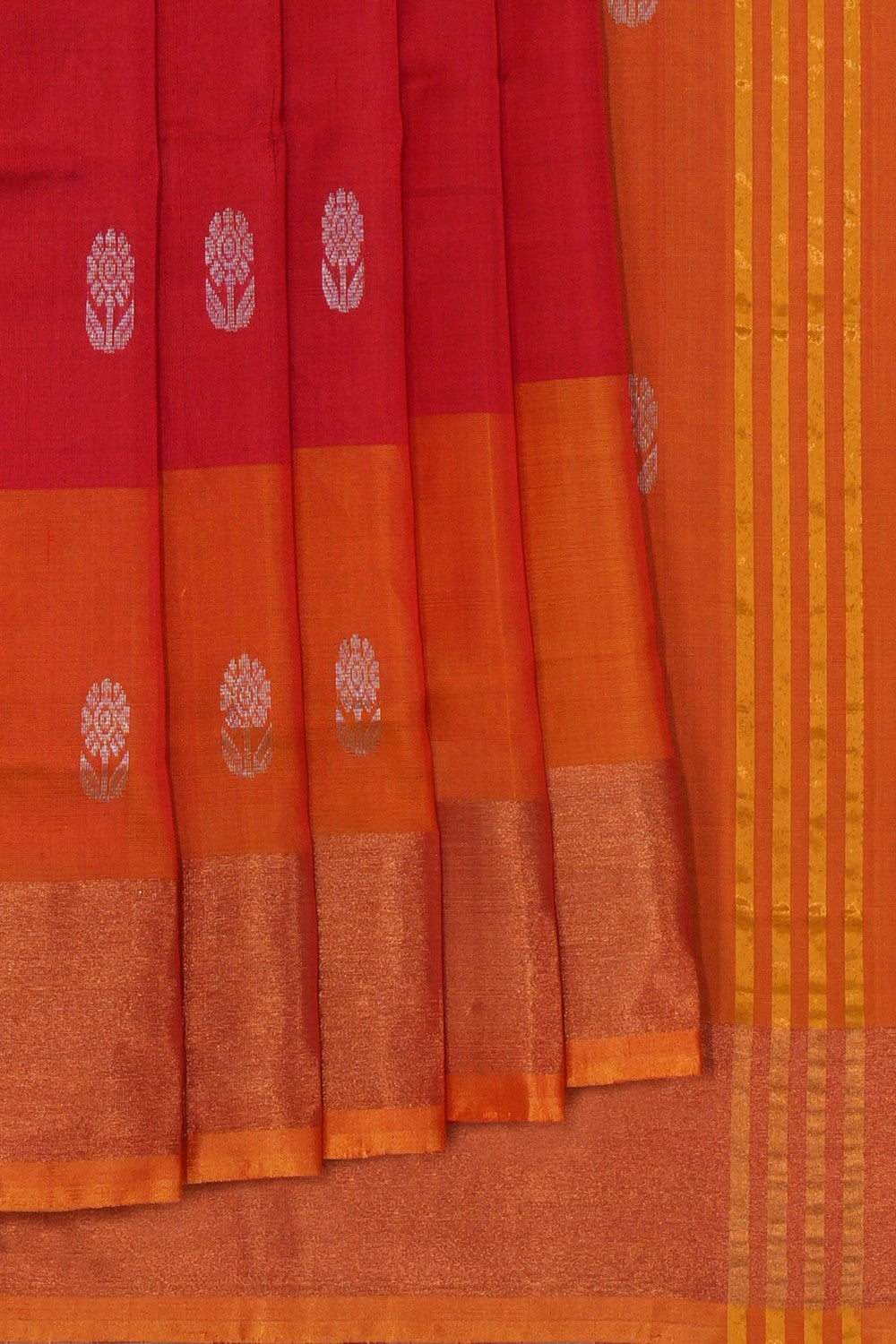 Uppada Silk Red Saree