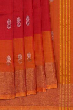 Image of Uppada Silk Red Saree