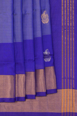 Image of Uppada Silk Grey Saree