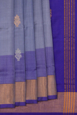 Image of Uppada Silk Grey Saree