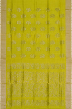 Image of Uppada Silk Spring Yellow Saree