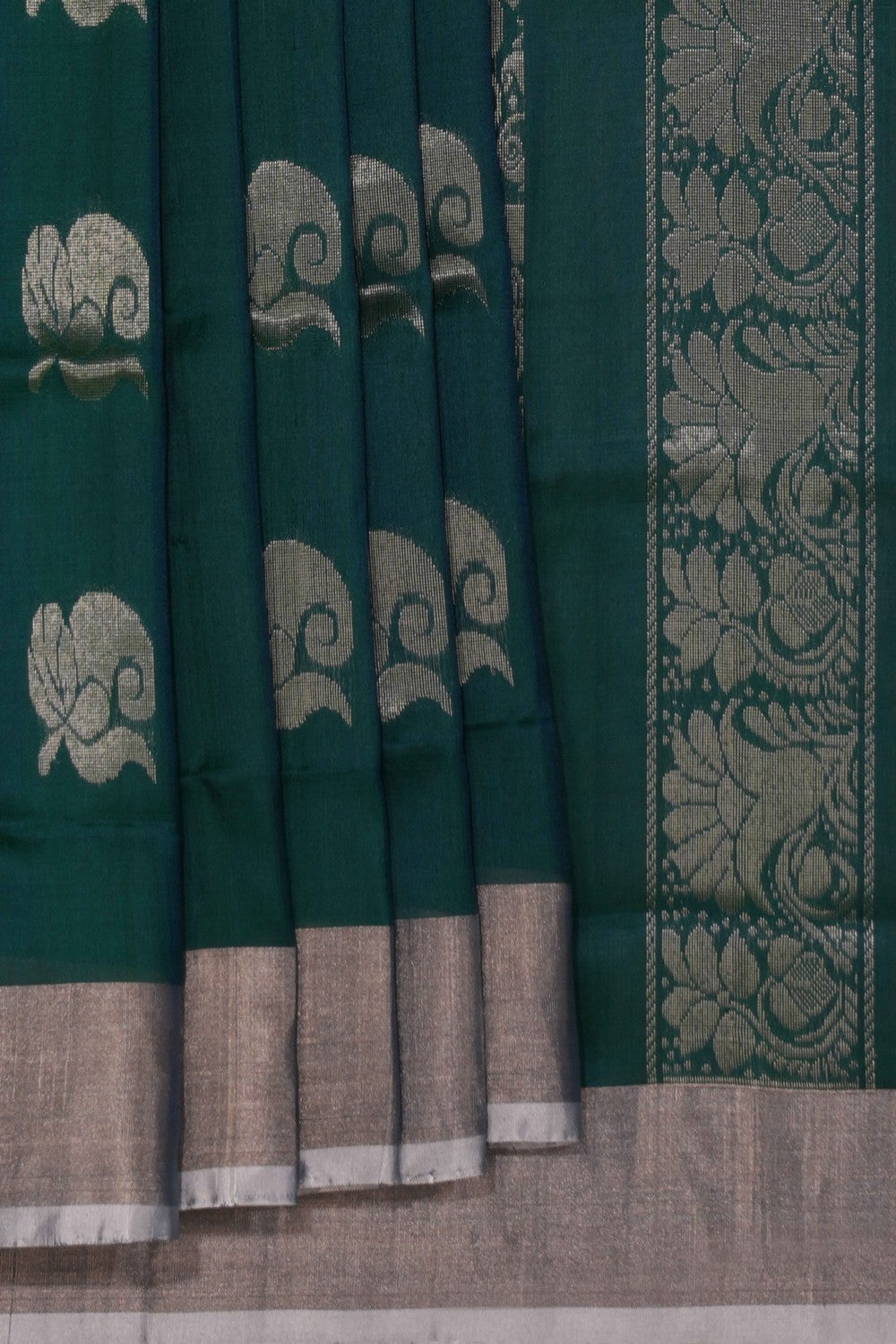 Uppada Silk Green Saree