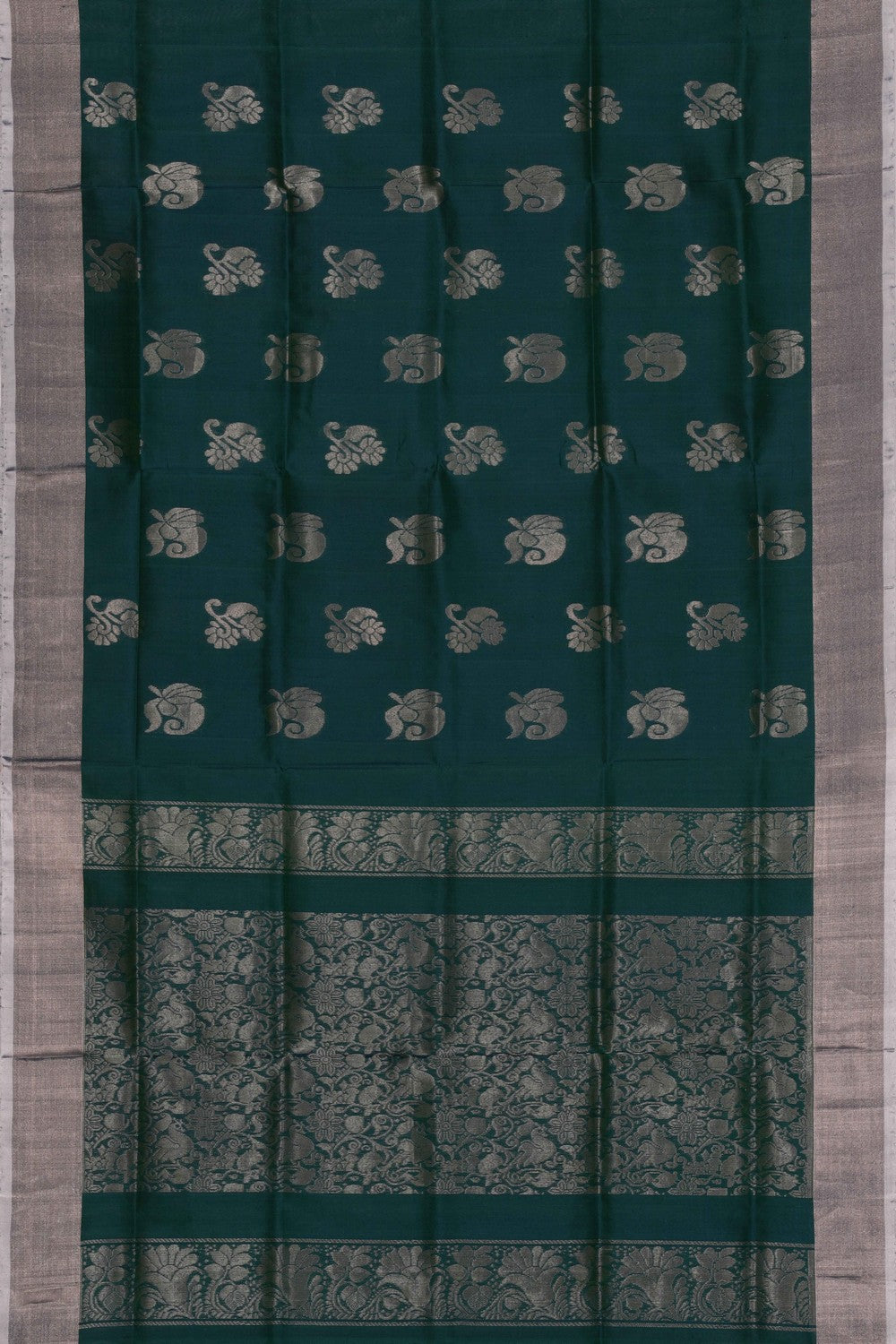 Uppada Silk Green Saree