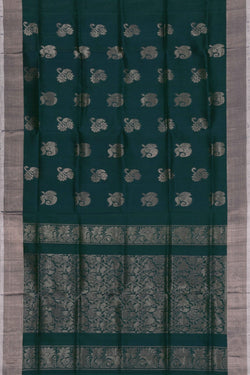 Image of Uppada Silk Green Saree