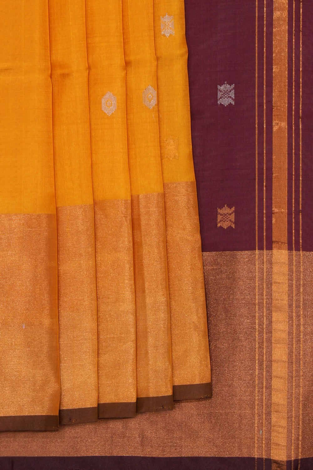 Uppada Silk Mustard Saree