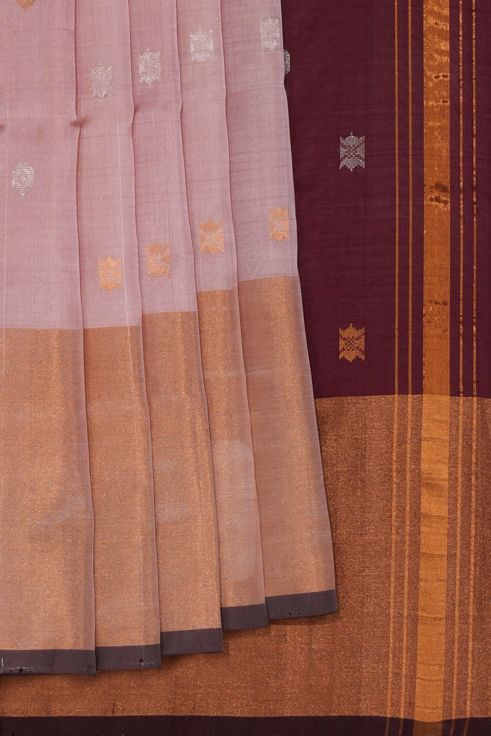 Uppada Silk Peach Saree